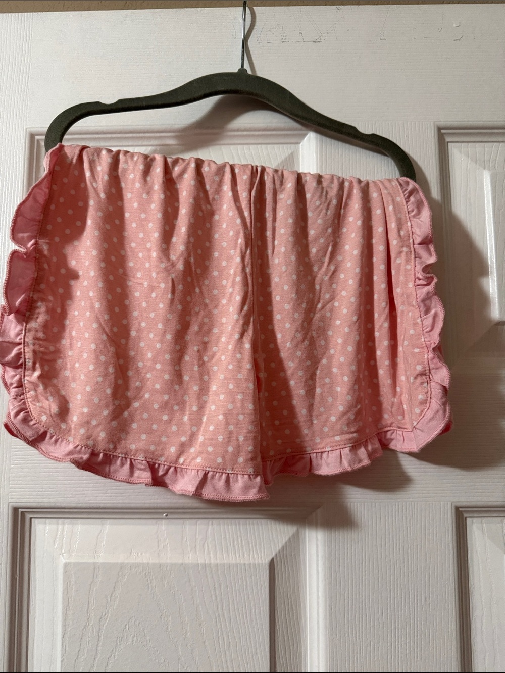 Girls Pink Polka Dot ruffle floral play set